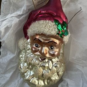 Vintage Christopher Radko old world Santa tag still attached